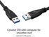 Generic-USB 3.0 Extension Cable Male to Male Cable Type A Cord 5Gbps Fast Speed for Data Transfer Hard Drive Enclosures Printers Modems Cameras (Blue)