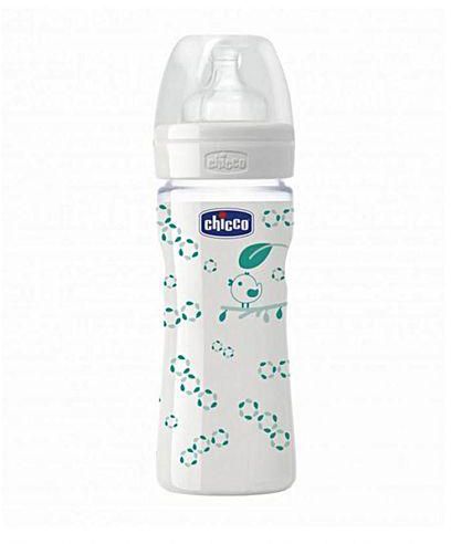 Chicco 57429 WellBeing Glass Baby Feeding Bottle - 240 ml