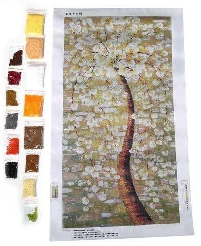Generic 48*85CM Wealth Tree Pattern 5D DIY Painting Full Round Resin Cross Stitch Painting