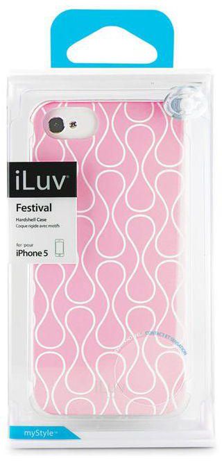 ILUV ICA7H307PNK Festival Chic Hardshell Case for Apple iPhone 5 and iPhone 5S - Pink