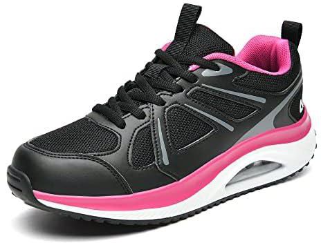 GANNOU Women's Air Walking Shoes Orthotic Tennis Sneakers with Arch Support, Comfortable Shape Shoes for Jogging Working Running US 5.5-11
