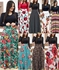 15 Designs Floral Printed Cotton Blended Long Sleeve Gown Maxi Dress for Women Casual Round Neck Floral Print Fall Long Dresses