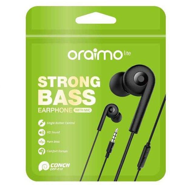 Oraimo Strong Bass, HD Sound, Earphone + Mic