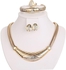 CWEEL 18K Gold plated Jewelry Sets 5 pieces