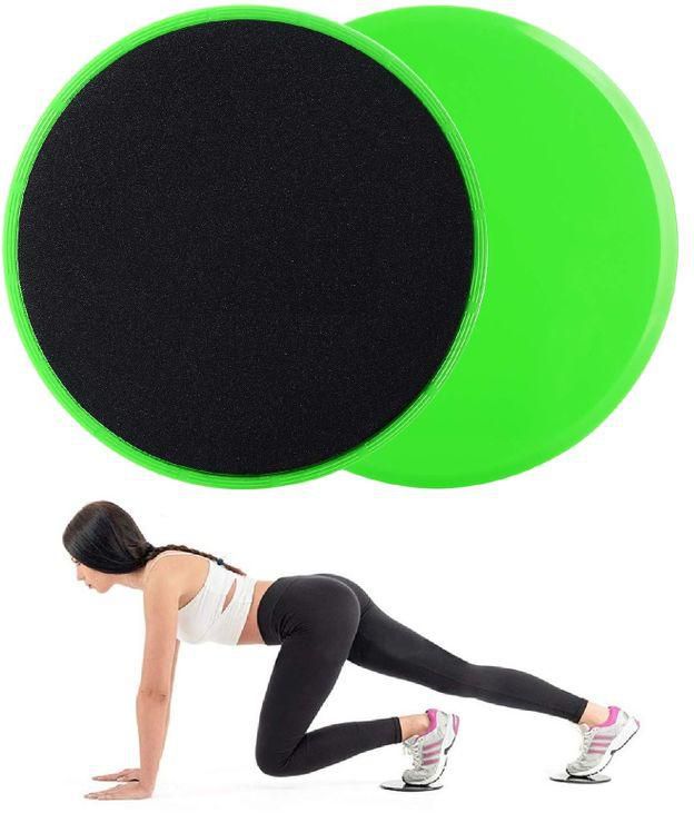 Exercise Sliders Gliding Discs - Dual Sided - Green