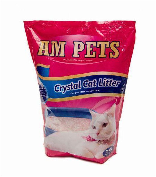 Am Pets Crystal Cat Litter - Silica Jel - flower