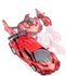 Robot Car Transformer Toy with Remote Control for Boys - Red