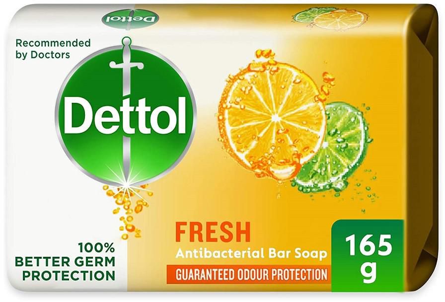 Dettol Fresh Antibacterial Soap Bar 165G