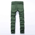 Generic 01 Men Jeans Robin Pants Denim Male Ripped Hole Loose Trousers Biker Classic-light Green nice