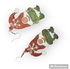 Three Pairs Of Resin Earrings With A Wonderful Design Inspired By The Christmas Atmosphere
