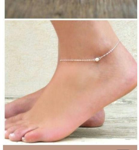 Anklet Women Hand Made Color Silver Lolo