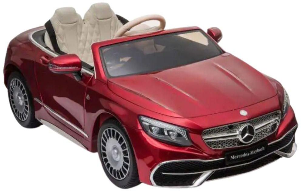Megastar - Ride on Mercedes Benz Signature Maybach S650 12V W/RC - Metallic Red- Babystore.ae