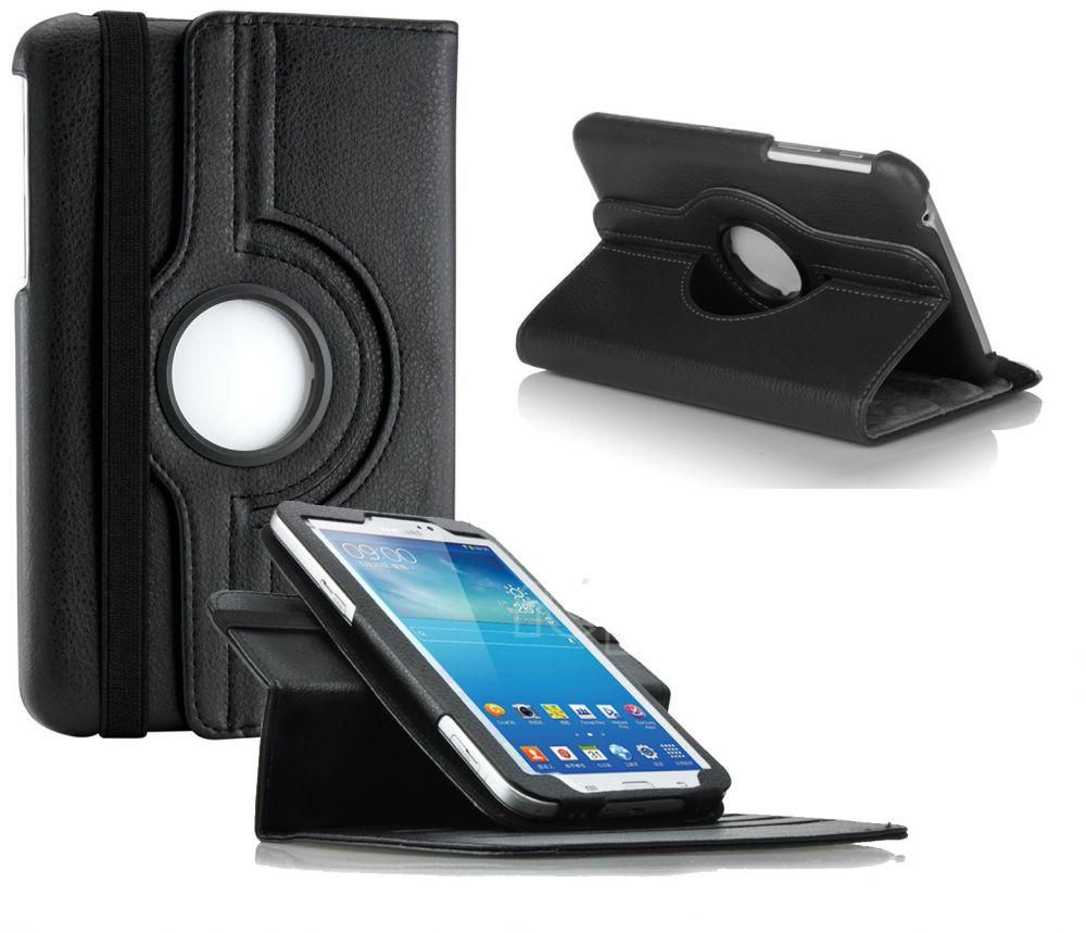 360 Rotating Case cover for Samsung Galaxy Tab 3 7.0 P3200 P3210 [Black]