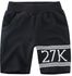 Toddler Boys Boy's Shorts Solid Color Fashion English Letter Printed Breathable Sports Shorts
