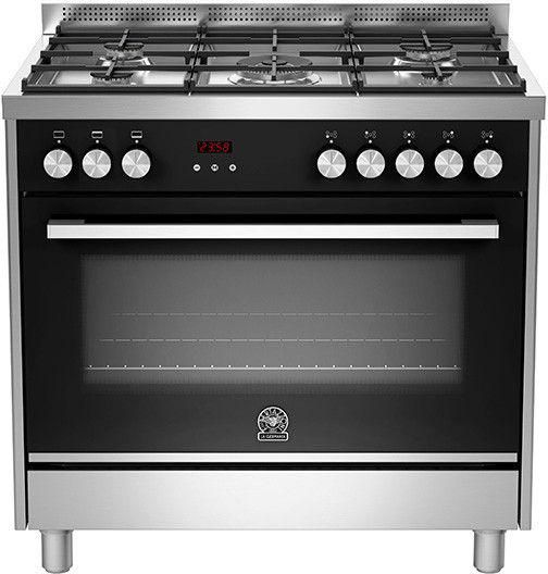 La Germania TUS95C81BX Stainless Cooker With 5 Gas Burners And Fan
