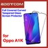 Bdotcom Full Covered Curved Tempered Glass Screen Protector for Oppo A1K (Black)