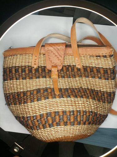 Fashion Ladie's Sisal Shoulder/hand Bag / African Kiondo Bag