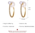 Fashion Women Elegant Jewelry Pearl Earring Hoop Earrings