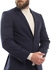 Esla Classic Checkered Slim Fit Navy Blue Suit