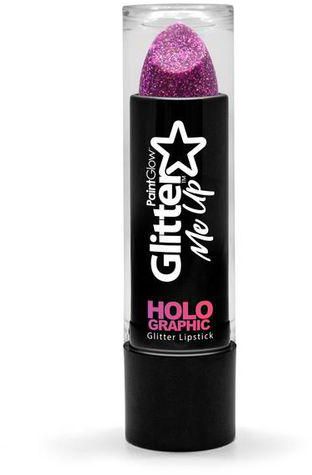 Paint Glow Holographic Glitter Lipstick - Magenta
