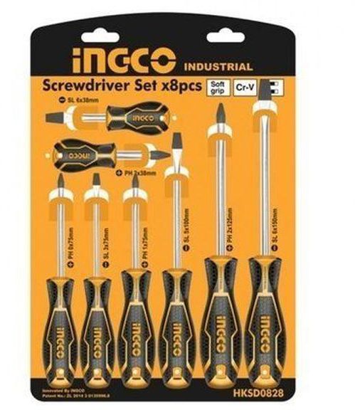 Ingco Screwdriver Set - 8 Pcs