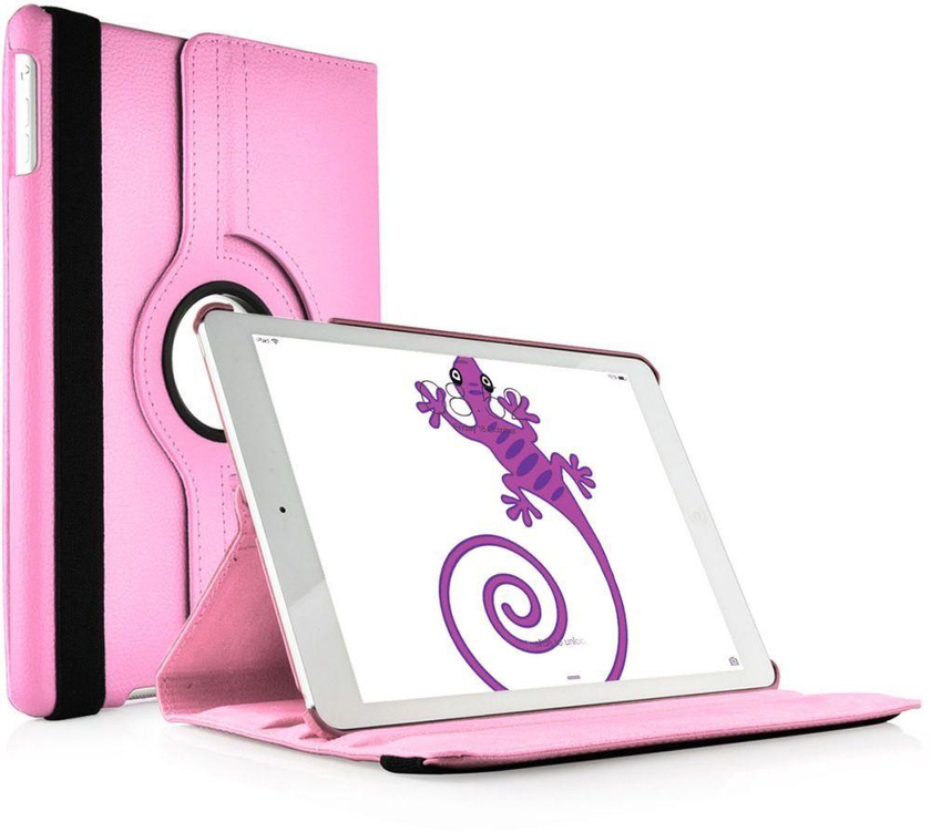 Margou rotation Swivel Case for Apple iPad Airfor Apple ipad Air Pink With Screen Protector