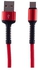 Ldnio LS63 Mobile Phone Cables 2.4A Fast Charging Type-C USB Cable 1M - Red