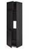 METOD High cab f fridge/freezer w 3 doors, black/Voxtorp dark grey, 60x60x220 cm - IKEA