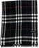 Plaid Check/Carreau/Stripe Pattern Winter Scarf/Shawl/Wrap/Keffiyeh/Headscarf/Blanket For Men & Women - XLarge Size 75x200cm - P02 Black