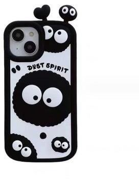 حافظة هاتف من الكرتون Dust Spirit لهاتف iPhone 14 pro غطاء لطيف (روح الغبار)
