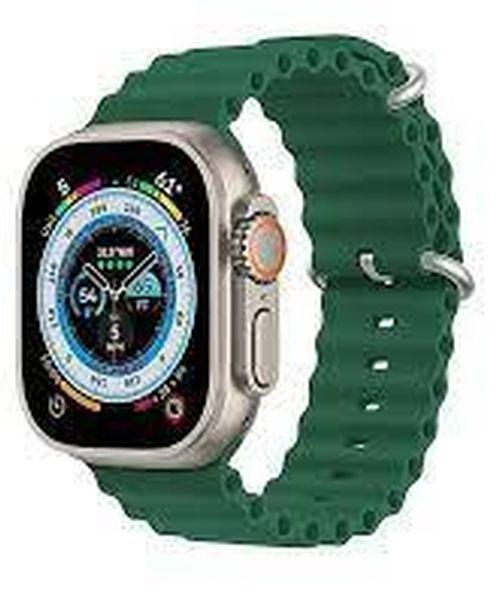 T900 Ultra smart watch 49 mm 2.02 inch large screen - wireless charging - NFC green