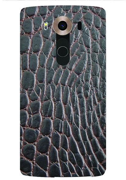 Stylizedd LG V10 Premium Slim Snap case cover Matte Finish - Cowhide Leather (Brown-Black)