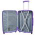 Senator Hard Case Medium Suitcase Luggage Trolley For Unisex ABS Lightweight Travel Bag with 4 Spinner Wheels KH1065 Highlight Purple
