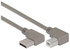 Wassalat Right Angle USB Cable - Left Angle A Male/Left Angle B Male - 5.0 Meter