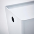 KUGGIS Box with lid - white 18x26x15 cm