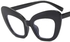 Fashion Anti-Blue Light and UV400 Blocking Large Cat Eye Frame Women's Computer Glasses