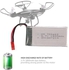 3.7V 1800mAh Lipo Battery For Utoghter 69601 Wifi FPV Drone 9.5 X 2.5 X 5cm