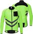 Men's Windproof Cycling Jacket Highly Visible Reflective Bicycle Riding Coat