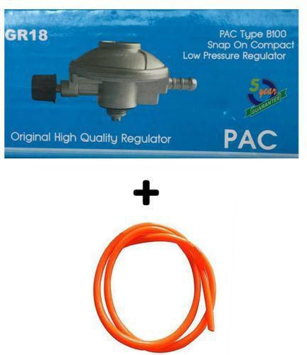 Pac 6kg Gas Regulator Plus FREE Gas Delivery Hose Pipe
