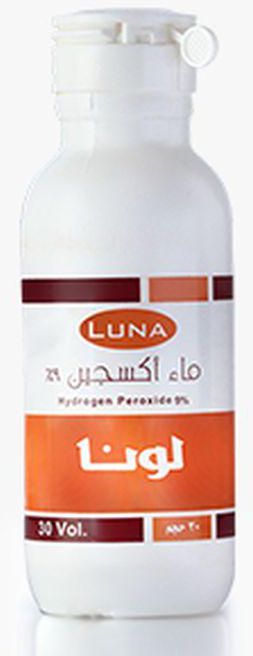 Luna (ماء اكسجين) محلول من بيروكسيد الهيدروجين – vol 30 80 مل