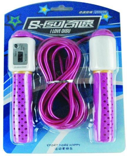 Q-isu FJR-5039 Jumpping Rope With Counter - Purple