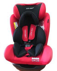Baby Booster Seat With Padded Hand Support - Red / Black