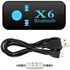 X6 Wireless Bluetooth4.1 Audio Music Receiver Stereo Car Kit Adapter