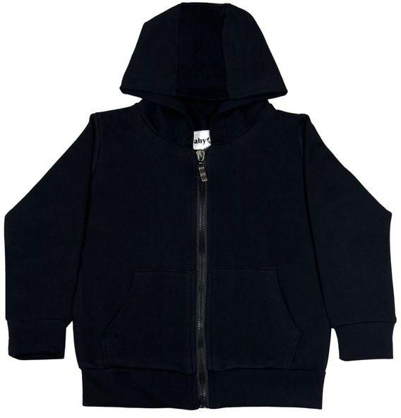 Baby Co. Black Casual Baby Sports Jacket (zip-up Hoodie)