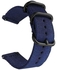 Canvas Nylon Strap 20MM Blue Fits With Oraimo Tempo S2 OSW-11N- Smart Watch Band Wrist Strap Blue