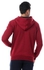 Solid Regular Fit Hoodie Sweatshirt burgundy