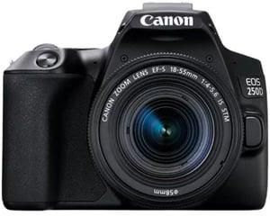 Canon EOS 250D SLR Camera Body Black With EF-S 18-55MM F3.5-5.6 III &amp; EF 75-300MMF4-5.6 III Lens