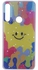 HUAWIEI Y9 PRIME 2019- Smiley Face Multicolor Silicone Cover With Stars And Glitter