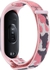 TenTech Nylon Strap For Xiaomi Mi Band 4/ Mi Band 3, Sports Watch Band For Xiaomi Mi Band 3 And Xiaomi Mi Band 4 Adjustable Replacement - Pink