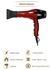BL336UPD ULTRASONIC Pro 2000W Professional Hair Dryer Dual Speed Dual Heat & 2 Attachments (Red)